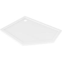 Mexen Flow penkiakampė dušo padėklas slim kairysis 90 x 80 cm, blizgi balta - 46P108090L