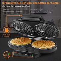 Yashe Sw-2122m Vaflių keptuvė širdelės formos, 10 vnt., 1200w