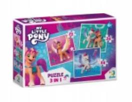 Dodo Dėlionė 3in1 "MY LITTLE PONY" 3 DĖLIONĖS VIENAME SPALVINGOS DĖLIONĖS