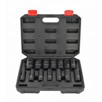 Smūginių galvučių rinkinys AWTools AW38691BL; 1/2''; 10-32 mm; 14 vnt.