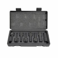 Smūginių galvučių rinkinys AWTools AW38780BL; HEX; 1/2''; 6-19 mm; 8 vnt.