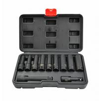 Smūginių galvučių rinkinys AWTools AW38688BL; 1/2''; 8-21 mm; 11 vnt.