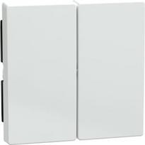 Rocker, 2-gang, glossy, active white, Merten System M 432525 | 4042811043179