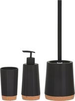Skysto muilo dozatorius Sealskin Cork, juodas, 350 ml