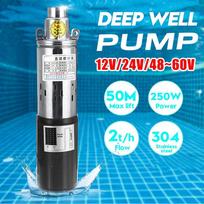 12V/24V/48-60V aukšto pakėlimo 80m saulės panardinamas vandens siurblys žemės ūkio drėkinimo giluminio šulinio siurblys aukšto slėgio nuolatinės srovės siurblys 12V