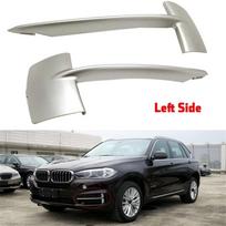 2 priekinio buferio grotelės, dangtelis bmw x5 F152014-2017, sidabrinis abs