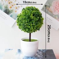 Dirbtiniai augalai vazonuose Žalias bonsai Sakura Sniego gniūžtė Maži medeliai Augalai Netikros gėlės Vazoniniai ornamentai Namų sodo dekoras žalia