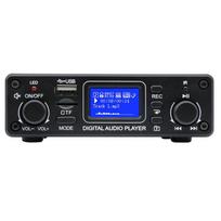 Nešiojamas skaitmeninis garso grotuvas su LCD ekranu, 25W*2 stiprintuvu, aukštos kokybės muzikos grotuvas su Bluetooth/USB/SD/AUX/OPT/REC funkcijomis