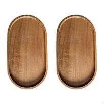 2 vnt. mediniai padavimo padėklai, lengvai valomi maisto padėklai, kavai, kavinėms Oval 29 cmx10.5 cm