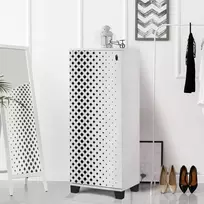 Batų spintelė, Hanah Home, balta Juoda, 50 x 127 x 38, cm