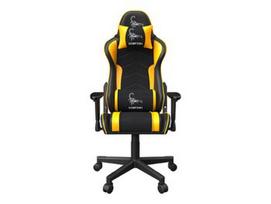 GEMBIRD Gaming chair SCORPION black mesh yellow skin