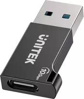 UNITEK ADAPTERIS USB-A - USB-C 10GBPS M/F JUODAS