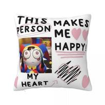 Pomni The Amazing Digital Circus Pack Throw Pillow Cover Decorative Pillow Casual Cushion Covers 30x30cm smėlis