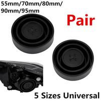 2 vnt. Universalus automobilio LED priekinio žibinto sandarinimo dangtelis nuo dulkių guminis 55 mm/70 mm/80 mm/90 mm/95 mm