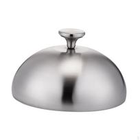 Nerūdijančio plieno mėsainio dangtelis, kepimo garuose kupolas, kepsninės aksesuaras sūrio mėsainiui Diameter 22 cm_Silvery