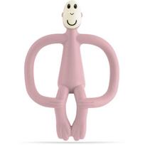Matchstick Monkey Teething Toy and Gel Applicator kramtomas žaislas su „du viename“ šepetėliu Dusty Pink 1 vnt.