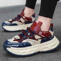 Platform men's shoes four seasons new tire sole running sports shoes youth trendy brand versatile dad trendy shoes increase in height 39