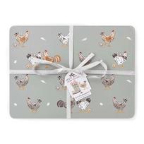 Iš kamščio padėkliukai 4 vnt. 21x29 cm Hen House – Cooksmart ®
