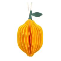 Iš popieriaus rankų darbo eglutės papuošimas ø 6 cm Lemon Honeycomb – Sass & Belle