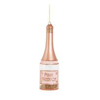 Iš stiklo rankų darbo eglutės papuošimas ø 5 cm Pink Prosecco – Sass & Belle