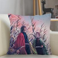 Poliesterio Demon Slayer Pagalvės užvalkalas Sofos Dekoracija Pagalvės užvalkalas Namų Dekoravimas 30x30cm smėlis
