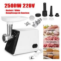 2500W 220V Elektrinis mėsos malūnėlis Galingas buitinis mėsos smulkintuvas Daugiafunkcis virtuvės maisto smulkintuvas Dešrelių mėsos malūnėlis Procesorius