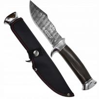 Kandar damascus, medžioklinis peilis su fiksuota geležte  - 24 cm