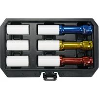 Plonasienių smūginių galvučių rinkinys su apsaugom 12,5 mm (1/2") 150 mm 17/19/21 mm