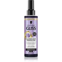 Schwarzkopf Gliss Blonde Hair Perfector nenuplaunamasis kondicionierius geltoniems atspalviams neutralizuoti 200 ml