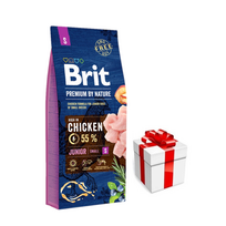 BRIT Premium By Nature Junior S 8kg + Staigmena Šunui