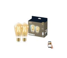 RINKINYS 2x LED Reguliuojama lemputė VINTAGE ST64 E27/6,7W/230V 2000-5000K Wi-Fi - WiZ