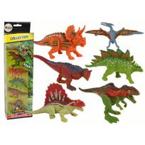 Rinkinys dinozaurų figūrėlių 6 vienetai spalvingi