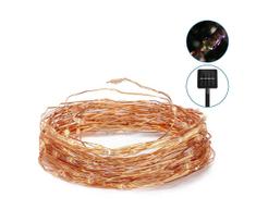 Aigostar - LED grandinė, įkraunama saulės šviesa LED/8 funkcijos 12m IP65 daugiaspalvis