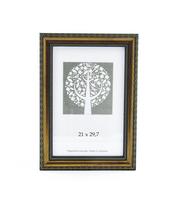 Nuotraukų rėmelis, plastikinis, A4, 21x29,7 cm, rudos sp. su ornamentu