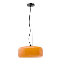 Oranžinės spalvos kabantis šviestuvas LED ø 38 cm su stiklo gaubtu Reig – Kave Home