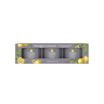 Yankee Candle dovanų rinkinys – 3 kvapnios votyvinės žvakės “Black Tea & Lemon”
