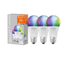RINKINYS 3x LED RGB Pritemdomos lemputės SMART + E27 / 9,5W / 230V 2700K-6500K - Ledvance