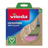 Vileda Product Code: 4023103228634, Microfiber Cleaning Cloth, Multicolored, 3 pieces