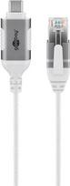 Goobay USB 3.1 Type A to RJ45 White Cable, 74391 Gender Changer