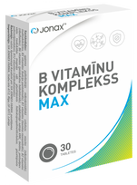 JONAX B grupės vitaminų kompleksas Max, tabletės, 30 vnt.