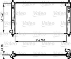 Variklio radiatorius VALEO VAL735575