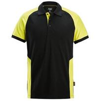 Dvispalvė SNICKERS WORKWEAR 2750 polo marškinėliai, juodi/geltoni