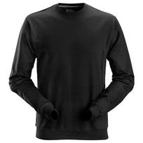 Klasikinis medvilninis SNICKERS WORKWEAR 2810 džemperis, juodas