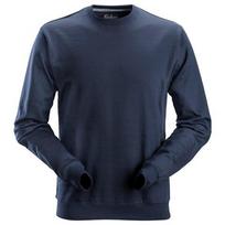 Klasikinis medvilninis SNICKERS WORKWEAR 2810 džemperis, tamsiai mėlynas