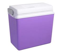 Nešiojamas automobilinis aušintuvas 23 l 55W/12V/230V violetinė/balta