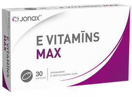 JONAX E vitaminas MAX kapsulės, 30 vnt.