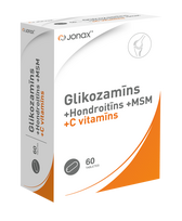 JONAX Glucosamin + Chondroitin + MSM + C vitaminas tabletės, 60 vnt.