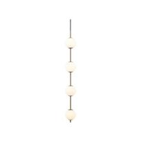 Žalvario spalvos iš metalo kabantis šviestuvas LED ø 12 cm su stiklo gaubtu Audrey – UMAGE