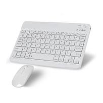 Belaidė „Bluetooth“ klaviatūra, belaidės klaviatūros ir pelės rinkinys, itin plona mini klaviatūra, belaidės klaviatūros ir pelės rinkinys, tinkantis nešiojamiesiems kompiuteriams, planšetiniams kompiuteriams, mobiliesiems telefonams, „Windows“ / „Android