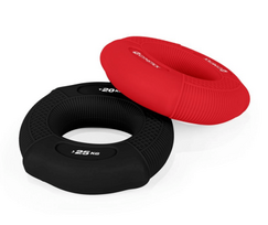 Plaštakos ir dilbio treniruoklis Gymstick Grip Rings (Spalva: Juoda)